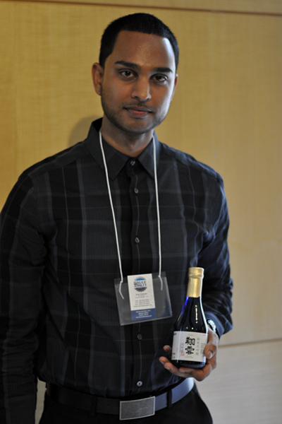 Arun Chetram is a representative of Bruce Ashley Group who distribute sake in Ontario like their Junmai Ginjo. The company will be participating in the events on May 29.
